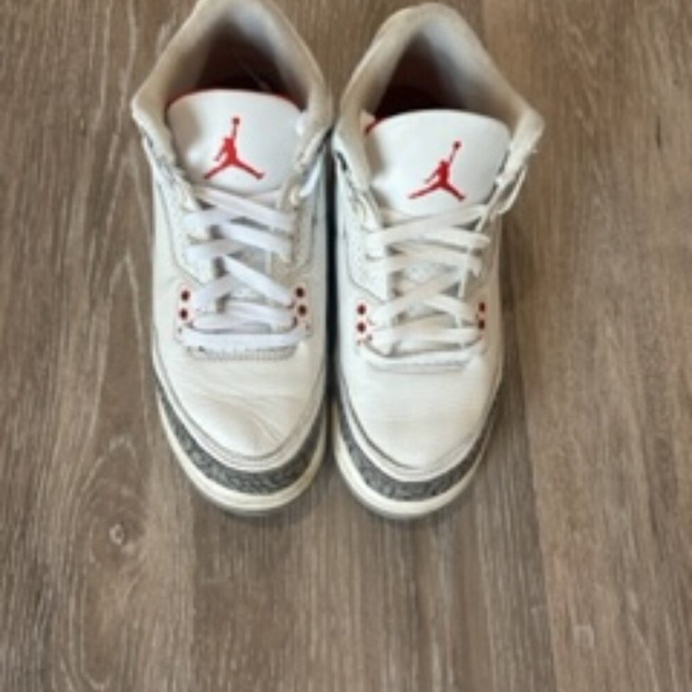 Jordan 3 Retro Mid White Cement Reimagined Size 6y